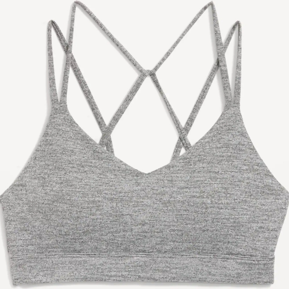 NWT Old Navy Light Support Strappy V-Neck Sports Bra
